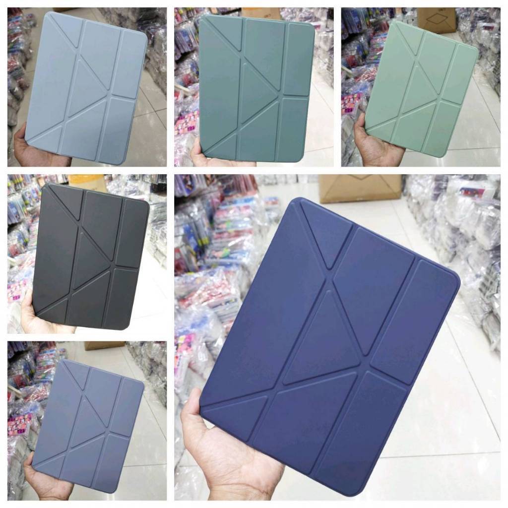 เคสฝาพับแท็บเล็ต พับจีบสีพาสเทล สำหรับ SamsungGalaxyTabรุ่น A7lite/A9 2023/A9Plus/A11/A11Plus/A7 10.4 T505/S6lite P615/A