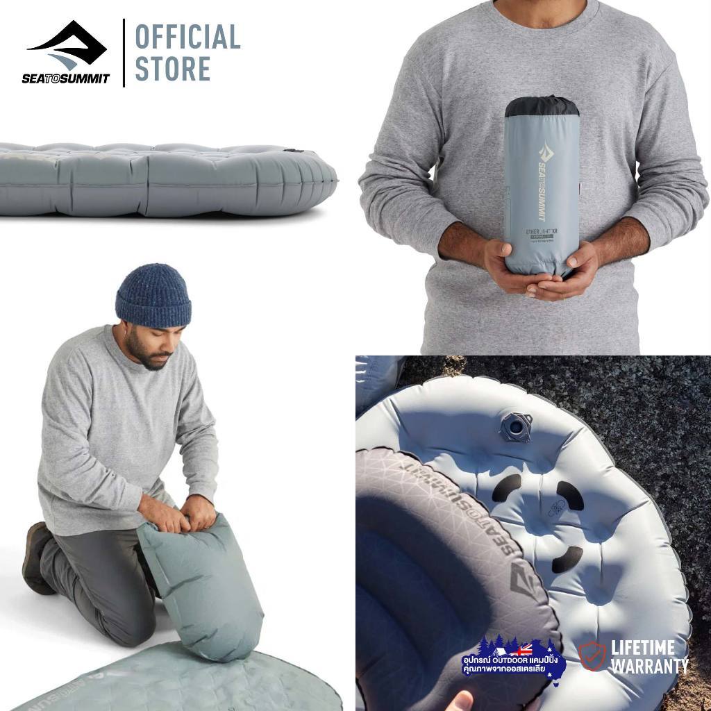 Sea to summit Ether Light XR Insulated Air Sleeping Mat | Ether แผ่นรองนอนพกพา เดินป่า แคมป์ปิ้ง คุณภาพสูง — صورة 4
