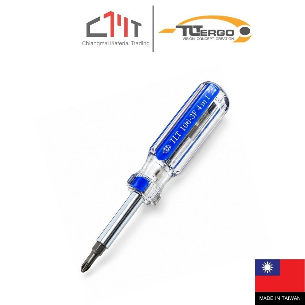 TONGLEE ไขควงด้าม CL 4 IN 1 ขนาด 4" No.CL-106-3F