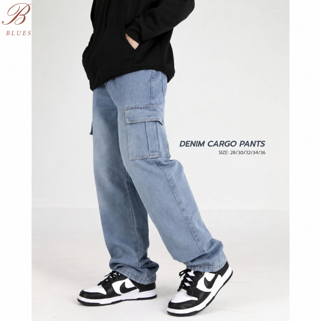 B BLUES بنطلون جينز كارغو — صورة 5