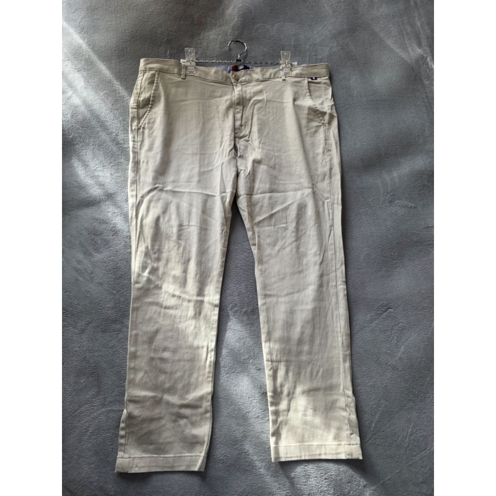 David Jones กางเกงผ้าขายาวสีน้ำตาลผ้ายืดได้ไซส์(38)เอว41สะโพก48ยาว37.5(งานมือสอง)4.6