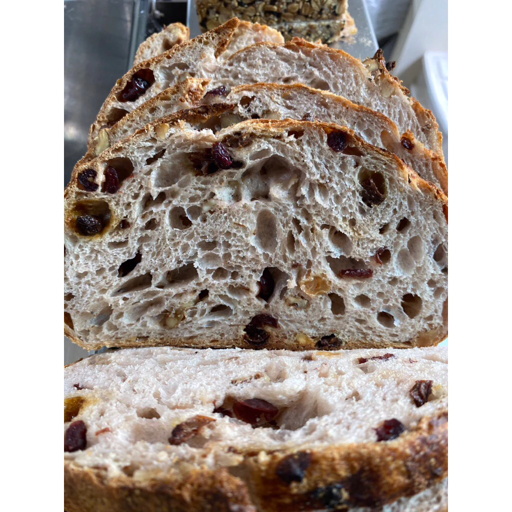 ขนมปัง ซาว์โดว์ แครนเบอร์รี่ วอลนัท ลูกเกด 💥ไม่ใส่น้ำตาล  Cranberry Walnut Raisin Sourdough 🍞 thumbnail 6