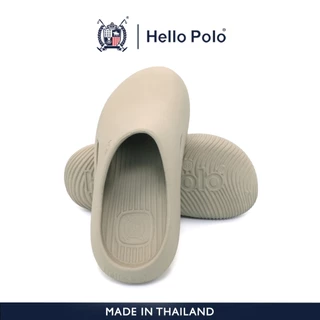 Hello Polo รองเท้าหัวโตแฟชั่น รองเท้าแตะลําลอง รองเท้านุ่ม สําหรับผู้หญิง และผู้ชาย กันลื่นและทนทาน ดีไซน์เพรียว HP8037