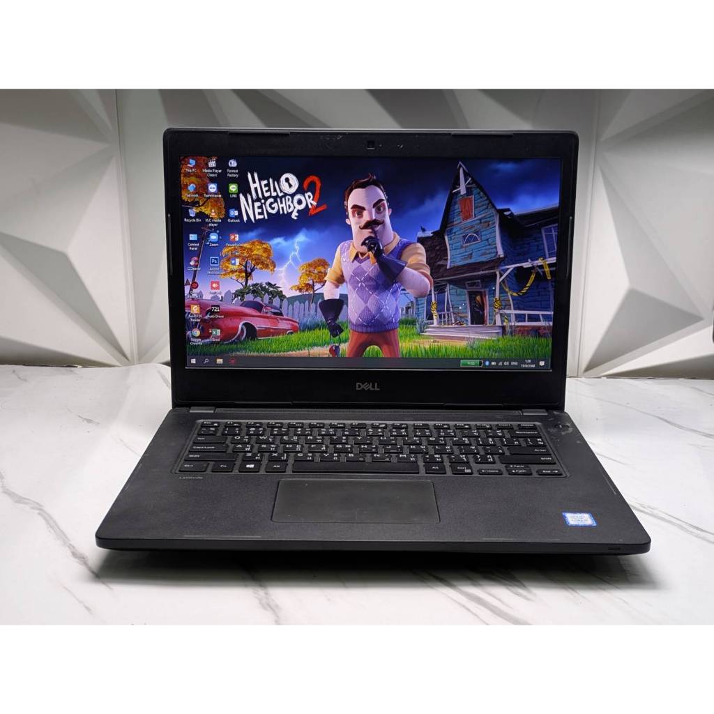 second hand notebook  Dell Latitude 3480   สเปก intel Core i7-7500U (gen7)   Ram 8 GB SSD 240 GB   ก