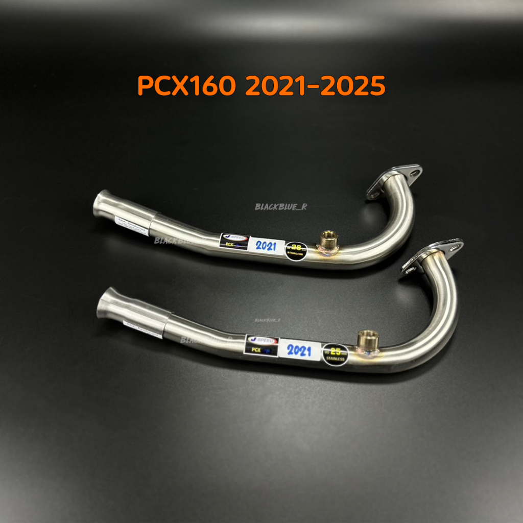 คอท่อเลส Pcx 160 ( 2021-2025 ) มี 25 28มิล มีเซ็นเซอร์ งานสแตนเลส304 แท้ 100%