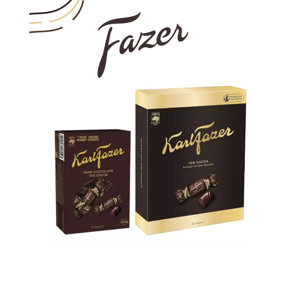 Karl Fazer Chocolate Dark 70% Cocoa Box  สินค้าจากฟินแลนด์ มี 2 ขนาด