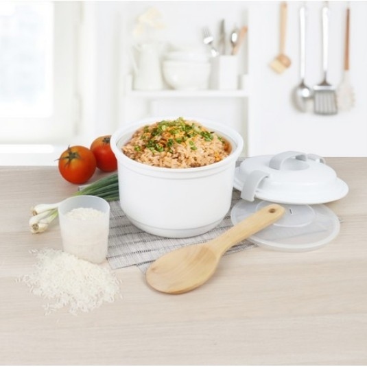 หม้อหุงข้าวไมโครเวฟ 5097 ชามนึ่งข้าวไมโครเวฟ หม้อหุงข้าว ปราศจากสารก่อมะเร็ง (BPA Free) - รูปที่ 2