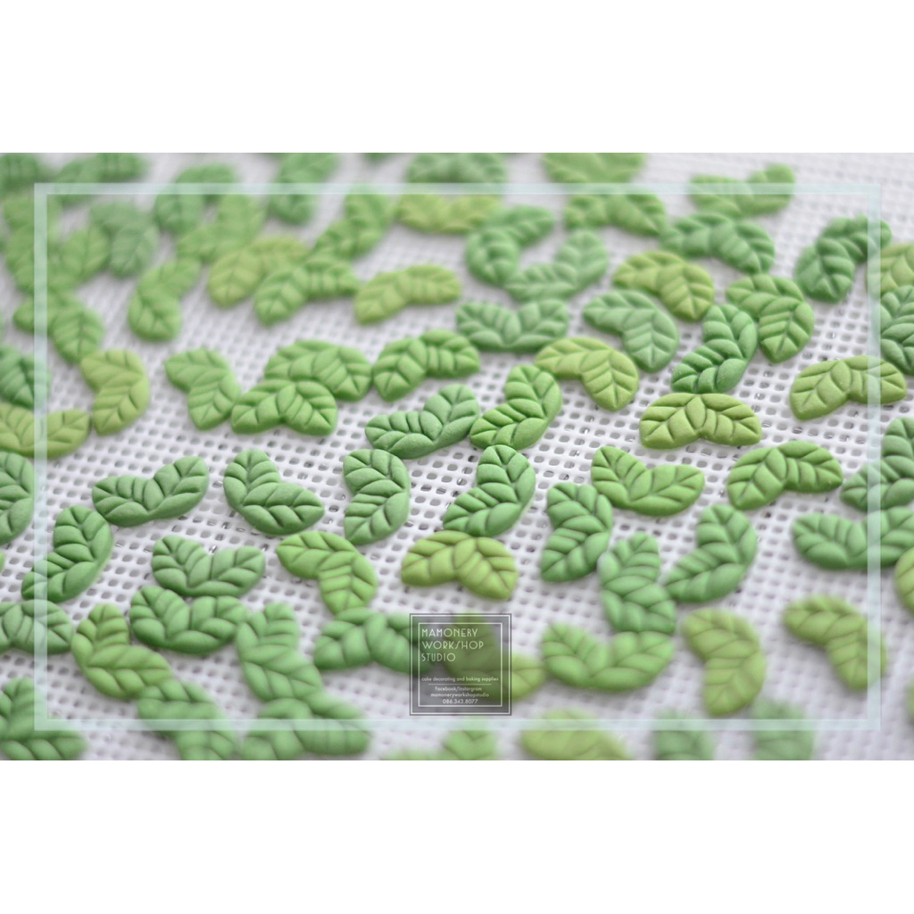น้ำตาลตกแต่งเค้ก ทานได้ :ใบไม้จิ๋ว  10กรัม/32บาท🌱