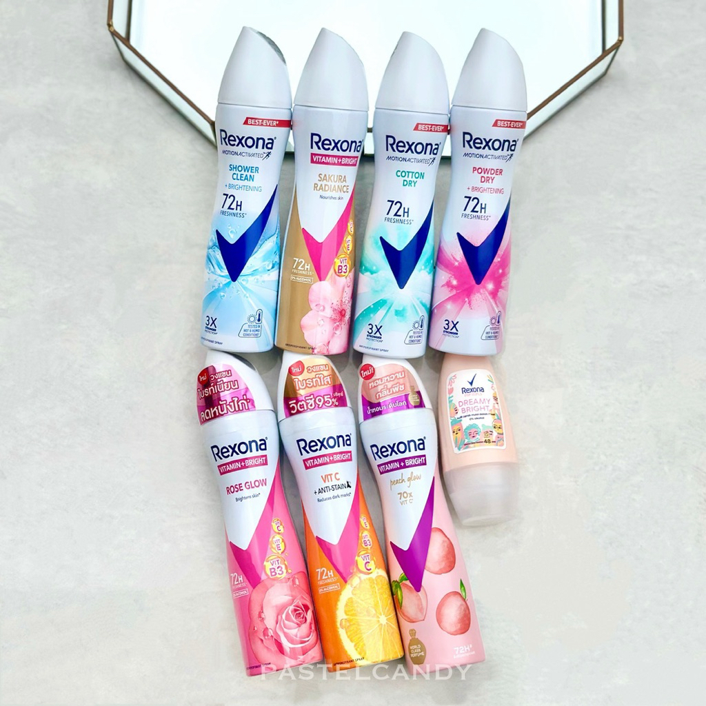 ฉลากไทย🔥แท้💯% เรโซนา สเปรย์ระงับกลิ่นกาย Rexona Deodorant Spray 135ml / เรโซน่า โรลออน 40ml / Roll on Dreamy White