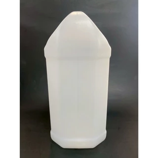 แกลลอน 4.5 ลิตร ทรงเหลี่ยม (สีขาวขุ่น) (กxยxส : 12.5 x 19 x 28 cm) (Food Grade)