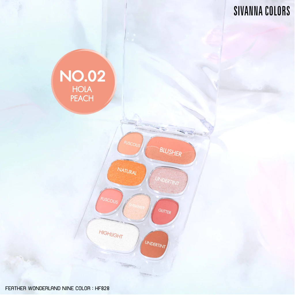 Sivanna Colors Feather Wonderland Nine Color HF828 อายแชโดว์ thumbnail 6