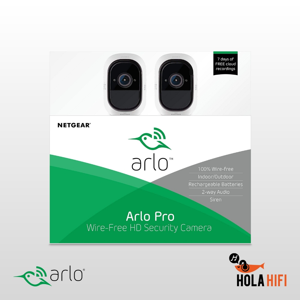 Arlo Pro (VMS4230) Smart Security System with 2 Cameras ชุดกล้อง x 2 ตัวรับ x 1