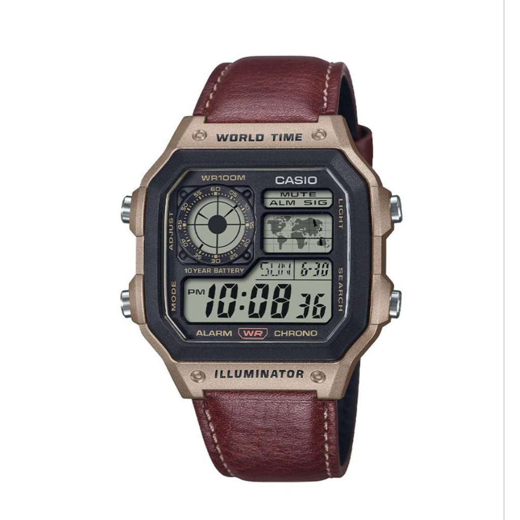 นาฬิกา Casio DIGITAL 10 YEAR BATTERY รุ่น AE-1200WHL-5AV