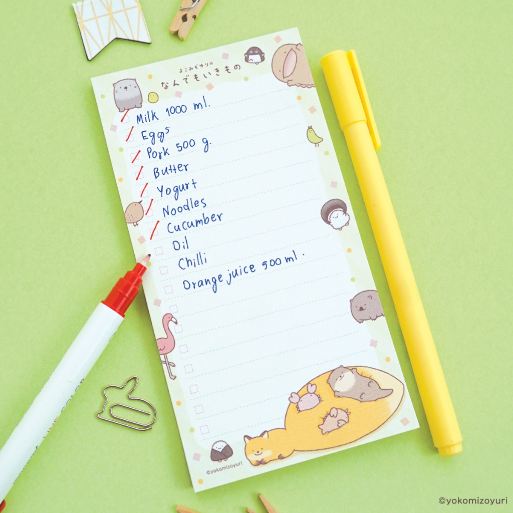 สวีทซัมเมอร์ : กระดาษฉีก To do list ลาย nandemoikimono มีให้เลือก 8 ลาย