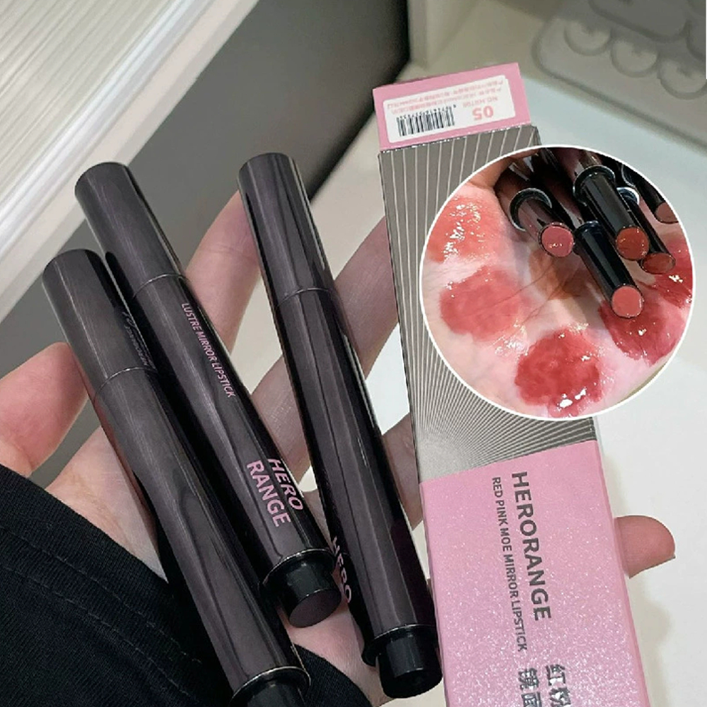 ไวท์เทนนิ่งมิเรอร์ Herorange Lip Glaze Press-On Lip Glaze  ลิปกลอส ลิปสติก ลิปกลอส