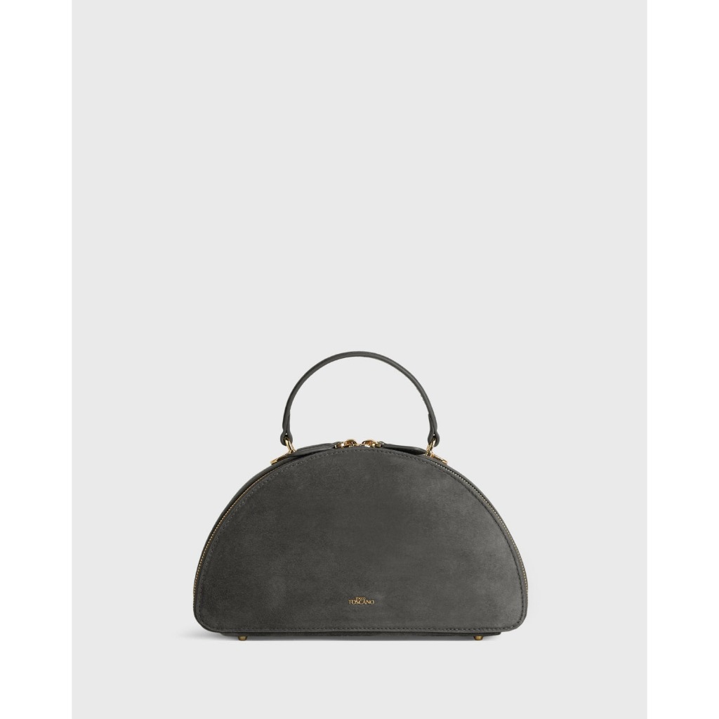 Tocco Toscano Luisa Train Case กระเป๋าถือผู้หญิง หนังกลับ Suede ดีไซน์หรูหรา ทรงสวย ใช้ได้ทุกโอกาส ราคา ถูกที่สุด ดีลบีเคเค แกลเลอรีภาพที่ 4