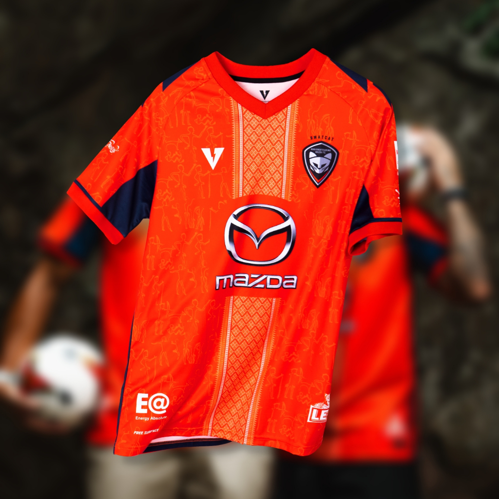 VOLT เสื้อฟุตบอล เหย้า เกรดแฟน โคราช สีส้ม 2025/26 SWATCAT HOME ORANGE เสื้อกีฬา