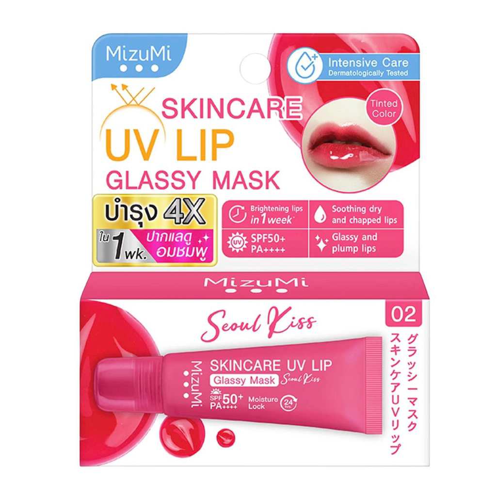 MizuMi Skincare UV Lip Glassy Mask Seoul Kiss ( 8ml. )