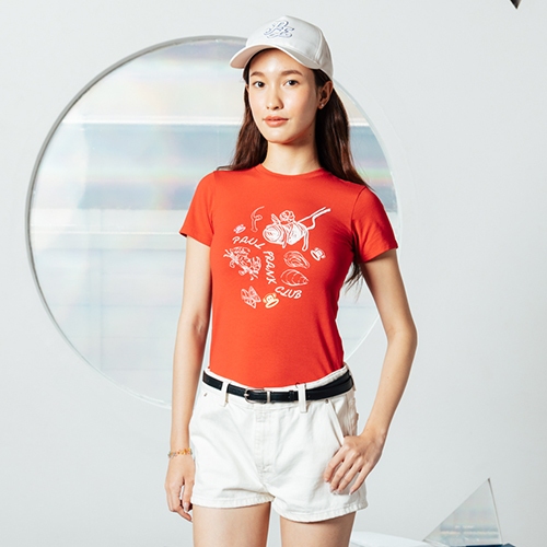 PAUL FRANK เสื้อยืดผู้หญิง SEAFOOD SGHETTI