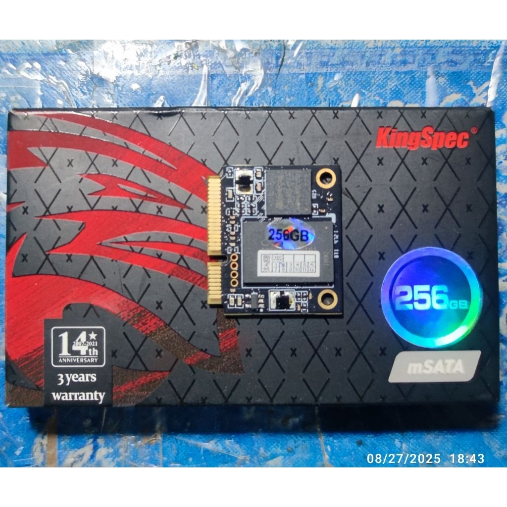 SSD mSATA KingSpec 256 GB มือสอง