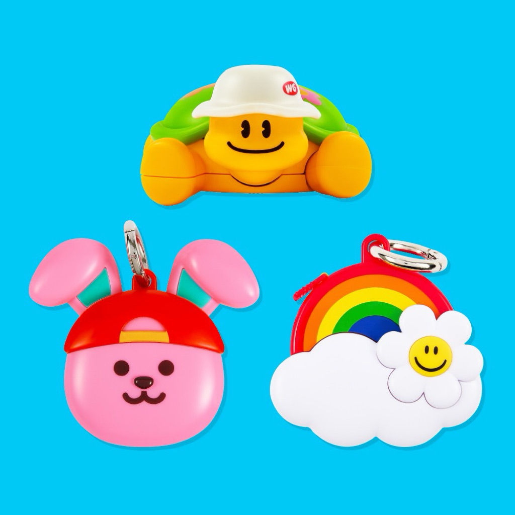 ✅พร้อมส่ง🌼Wiggle Wiggle🌼พวงกุญแจตลับเมตร สายวัด ลายน่ารักๆจากเกาหลี