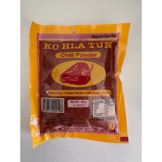 🌶️พริกแกงพม่า ( KO HLA TUN Chill powder)🍲ขนาด80g