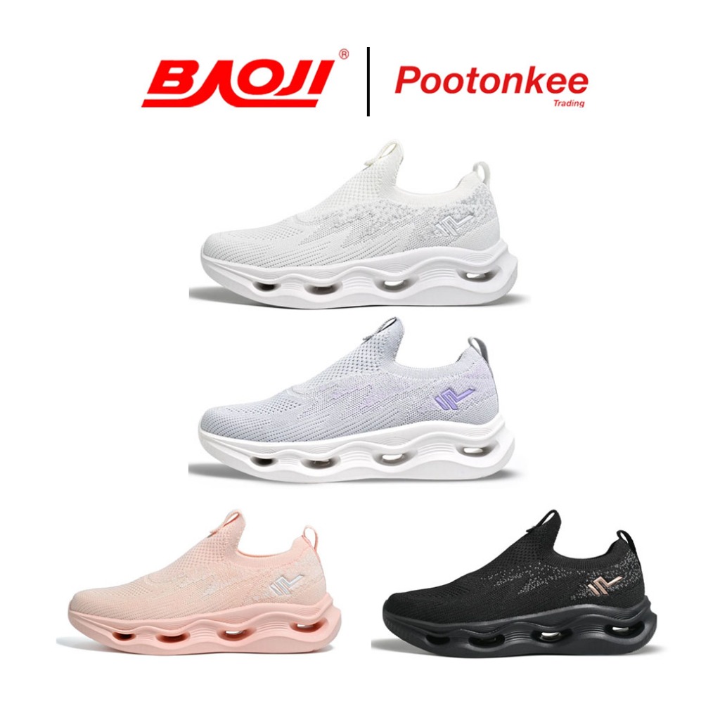 BAOJI บาโอจิ รุ่น BJW 1148 รองเท้าผ้าใบ  รองเท้าอีซี่ออนผู้หญิง