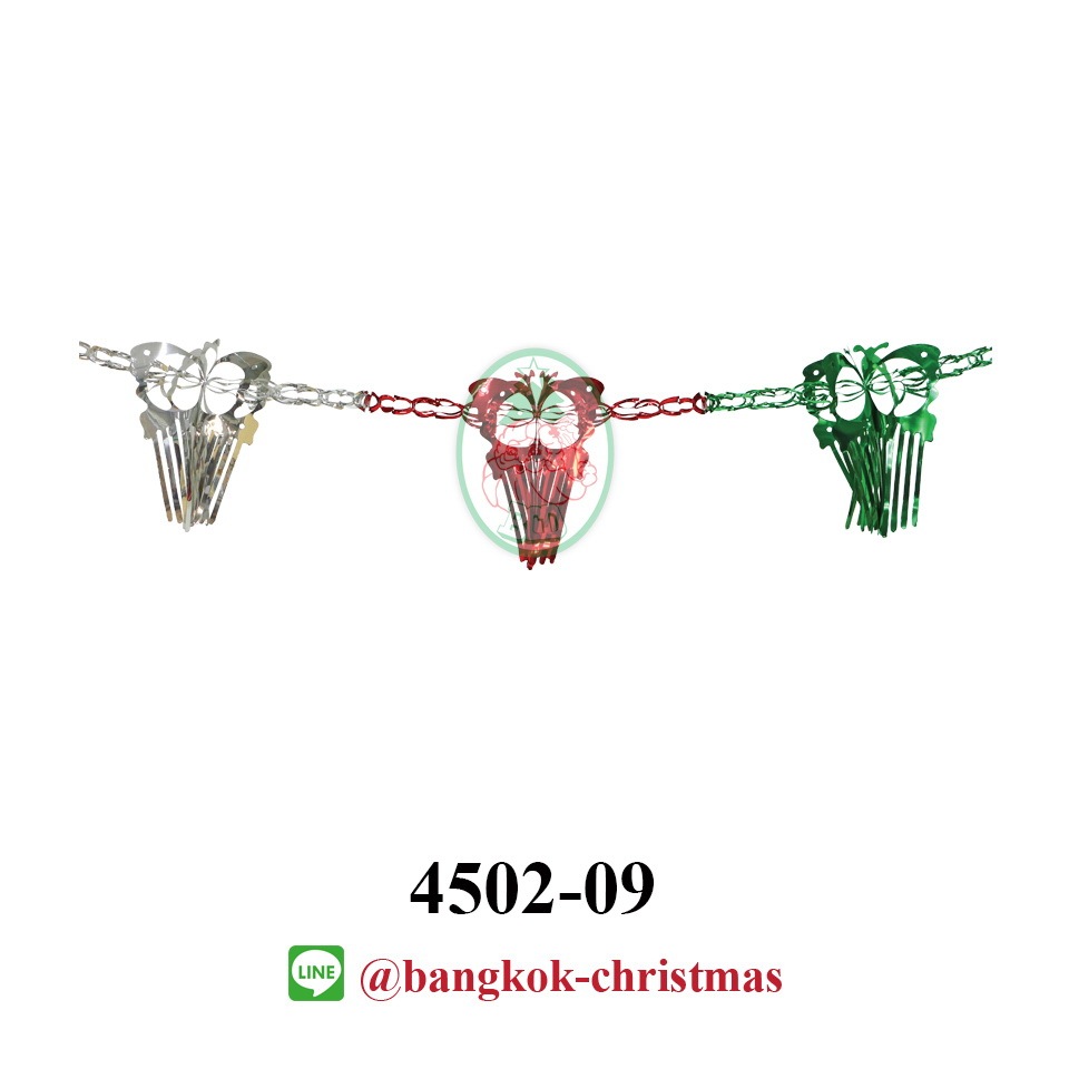 4502-09 สายยืดผีเสื้อ ของประดับและตกแต่งเทศกาลและงานรื่นเริงต่างๆ