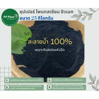 ซุปเปอร์ โพแทสเซียม ฮิวเมท แบบผง (Super Potassium Humate Power : Super Humic) ขนาด 25 ก.ก.