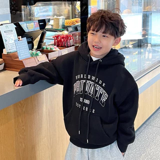 Smart ส่งไวใน24ชม เสื้อแขนยาวเด็ก(3-14ขวบ) สกรีนลาย PRIVATE เเฟชั่นเกาหลี ผ้าหนาหนุ่ม สำหรับหน้าหนาว T2022