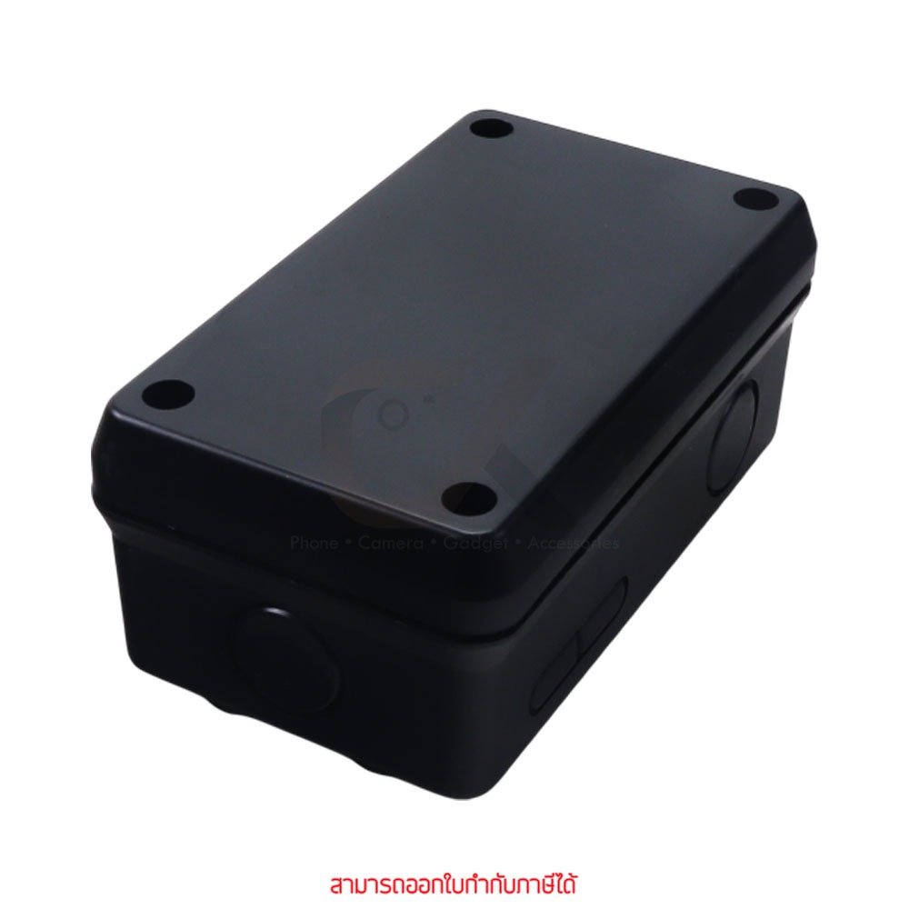 Anzens กล่องกันน้ำ บล็อกกันน้ำ กล่องพักสาย PVC สีดำ ขนาด 2x4, 4x4 by ckonline