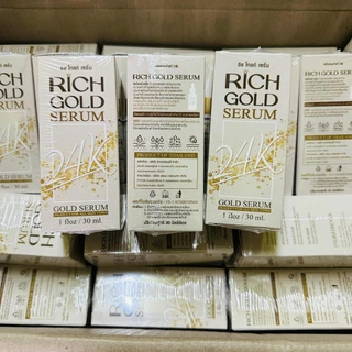 6 ขวด เซรั่ม ริช โกลด์ สิว ฝ้า กระ Rich gold serum b3 collagen acne freckle melasma 30ml