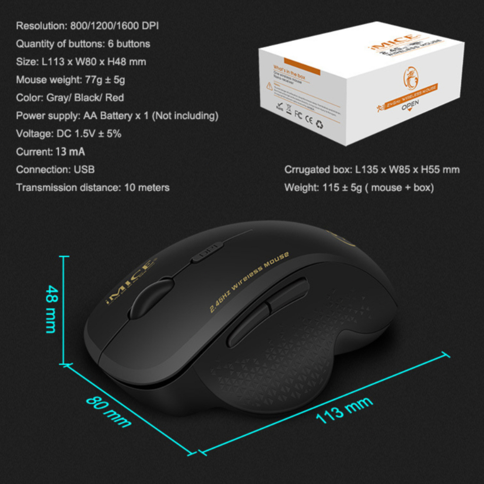 ของแท้   เมาส์เกมมิ่งไร้สายแบบชาร์จไฟได้ เมาส์ USB Bluetooth ขนาดเล็ก เมาส์ตามหลักสรีรศาสตร์พร้อมอะแดปเตอร์ Type-C ราคา ถูกที่สุด ดีลบีเคเค แกลเลอรีภาพที่ 7