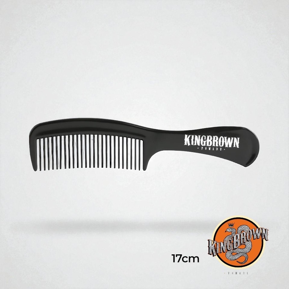 King Brown Handle Comb Collection หวีด้ามสุดเท่สีดำและสีวินเทจ ขนาด 17cm ราคา ถูกที่สุด ดีลบีเคเค แกลเลอรีภาพที่ 3