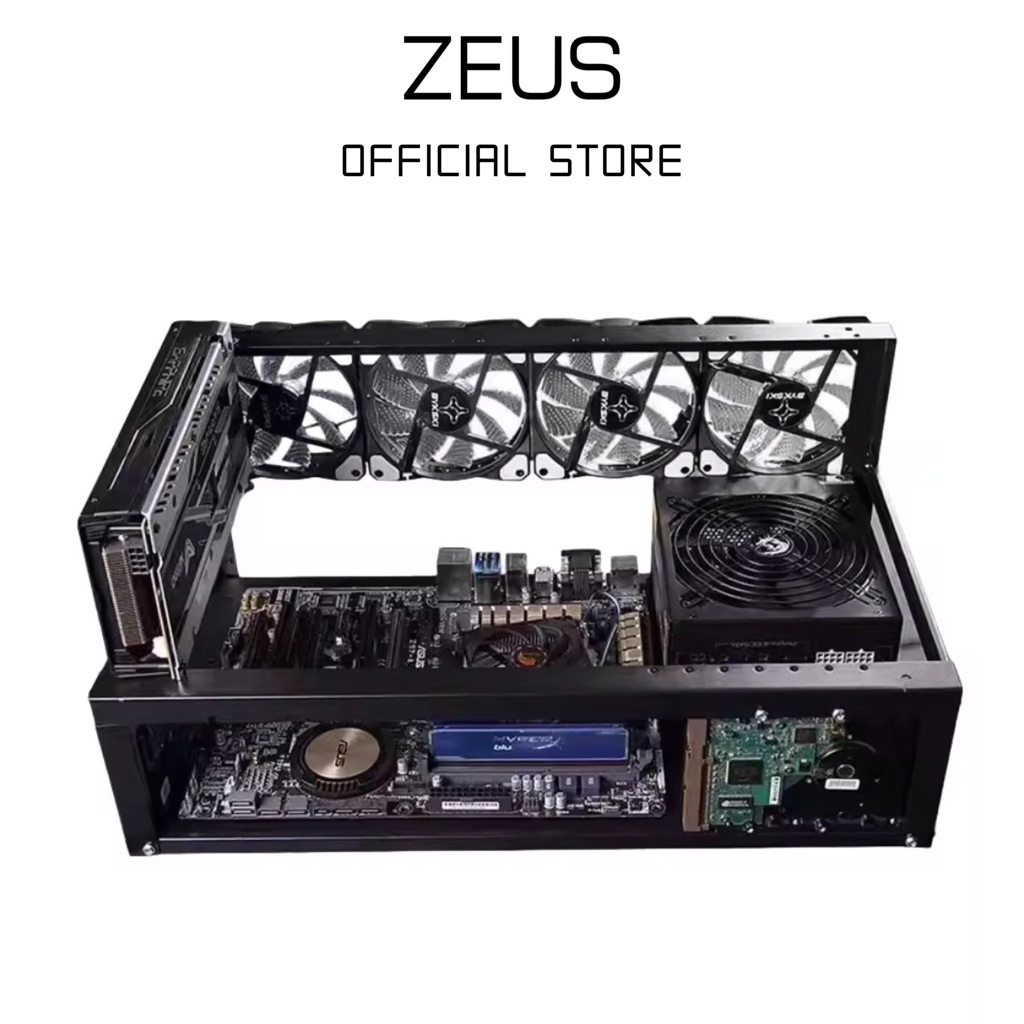 โครงริก เคสคอมพิวเตอร์ สำหรับ 6 GPU ATX MATX Case