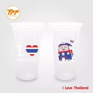 TPP (ยกลัง) แก้วพลาสติก 22oz เรียบ ซีรี่ส์ Thailand 1,000 ใบ PP ปาก 95