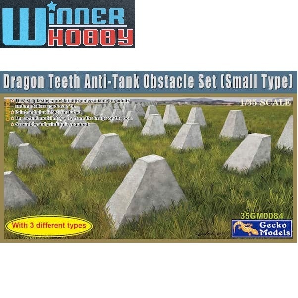 Gecko Models 35GM0084 Dragon Teeth Anti-Tank Obstacle Set 1/35