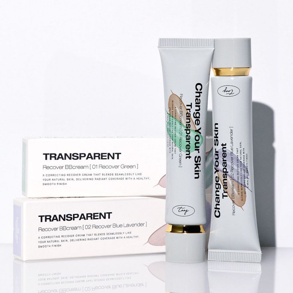 BigSale~17พ.ค. Tooq Transparent Recover BB cream #2 Blue Lavender , #1 Green เบสม่วง เขียว