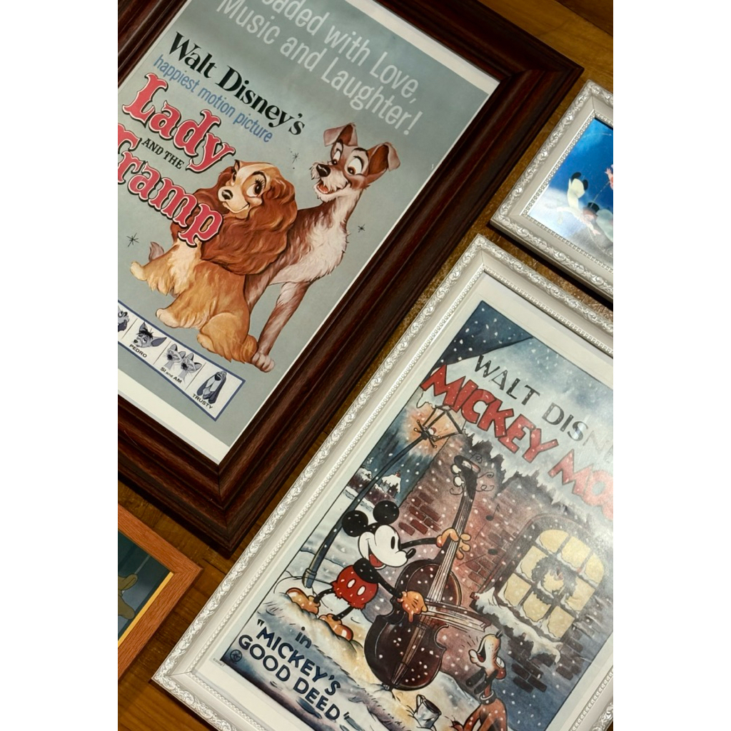 [พร้อมส่ง] Disney vintage poster collection โปสเตอร์ดิสนีย์แท้ พร้อมกรอบ