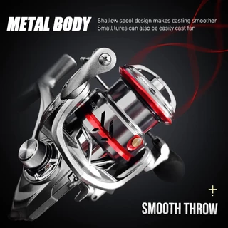 รอกตกปลา รอกสปินนิ่ง Gear Ratio 9.2:1 MAX DRAG 100KG รอกสปินถูกๆ คาร์บอนล่อหล่อซ้ายและขวามือรอกตกปลา