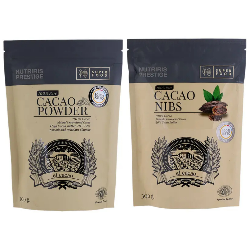 El Cacao ผงคาเคาแท้ 100% 300 กรัม Cacao Powder 100%