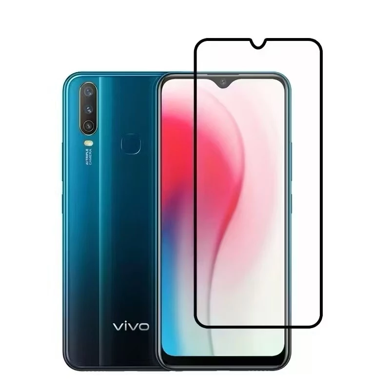ฟิล์มกระจกนิรภัย สำหรับVivo Y11 Y12 Y15 Y17 Y95 Y91I Y93 Y91C Y1S Y15S Y01 Y01A V50lite Y31 Y51 Y30 Y50 Y72 Y76 เต็มจอ