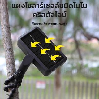 AIMO ไฟโซล่าเซลล์ ไฟโซลาเซลล์ขาปลาหมึก โคมไฟติดผนัง กันน้ํา สําหรับตกแต่งสวน ทางเดิน กลางแจ้ง