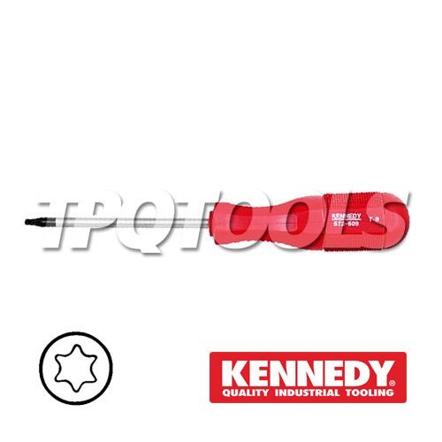 ไขควงท็อกซ์ T6*75 มม. TORX HI-GRIP SCREWDRIVER KEN572-6060K "KENNEDY" รับประกันสินค้าแท้100%
