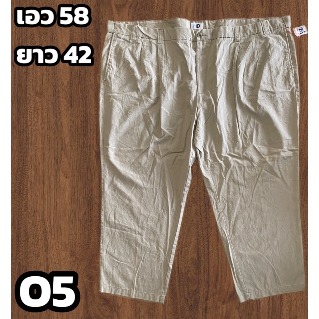 รหัส O กางเกงสแล็คขายาวไซส์ใหญ่ มีตั้งแต่ไซส์40-58++ รูปที่ 5