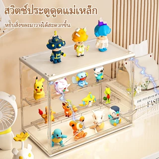 กล่องใส่ฟิกเกอร์ ตู้โชว์โมเดล ตู้โชว์ตุ๊กตาโมเดล กล่องใส่ของเล่น กล่องสะสมฟิกเกอร์ ตู้โมเดล กล่องใส ขนาดใหญ่ขึ้น ราคาถูก