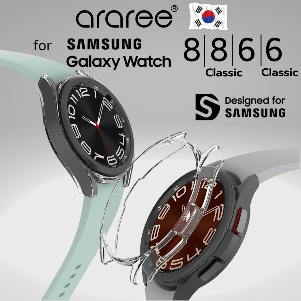 (ส่งทันที) เคส araree Nukin สำหรับ Samsung Galaxy Watch8 / Watch8 Classic / Watch6 / Watch6 Classic