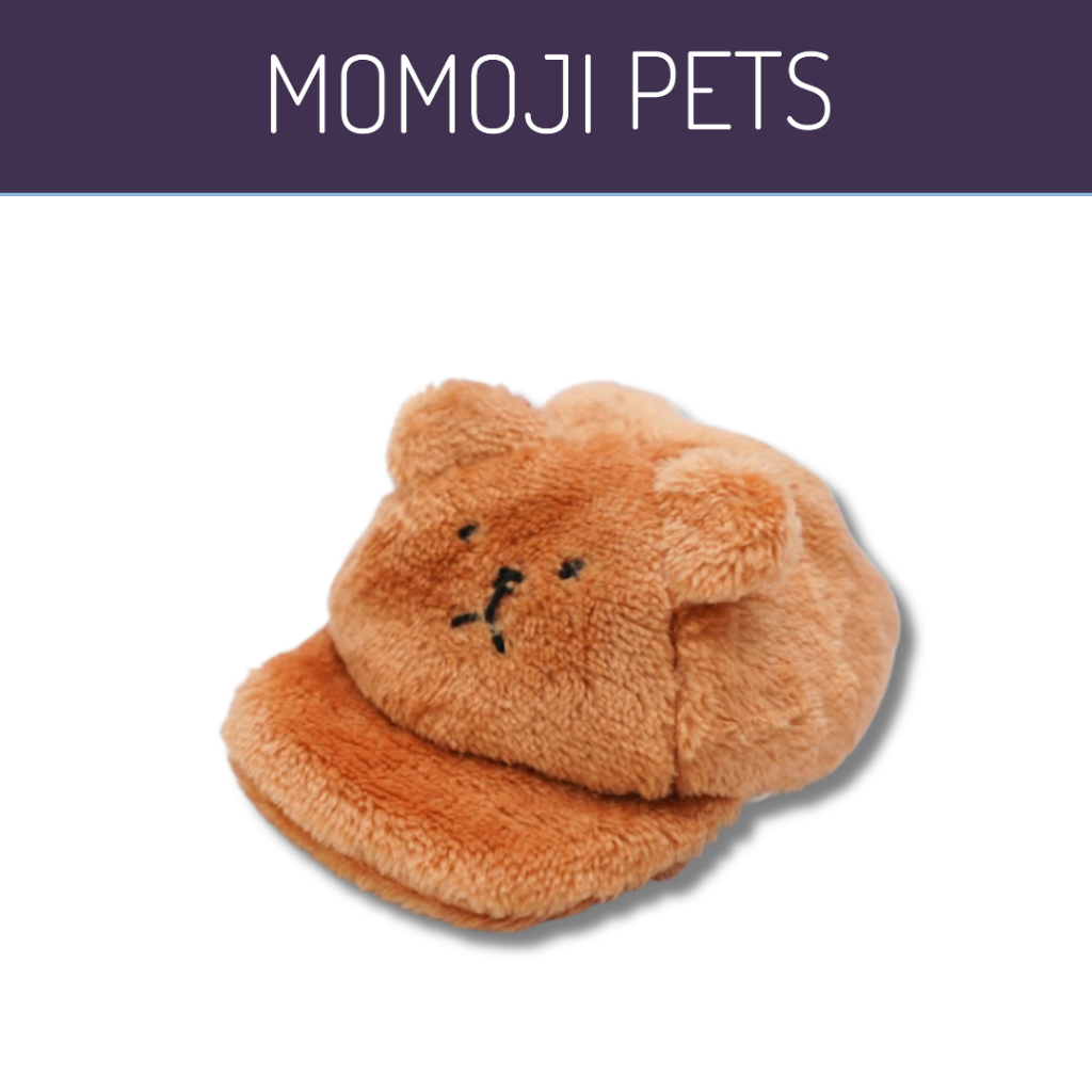 Momoji Bear Kennedy Hat หมวกสัตว์เลี้ยง หมวกหมี หมวกสำหรับสุนัข แมว