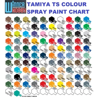 TAMIYA SPRAY PAIINT TS1-TS100 100ml