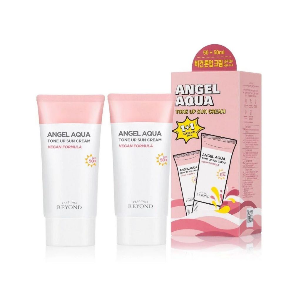 BYD ANGEL AQUA MOISTURE SUN CREAM 1+1+BEYOND Angel Aqua Tone up Sun Cream 1+1